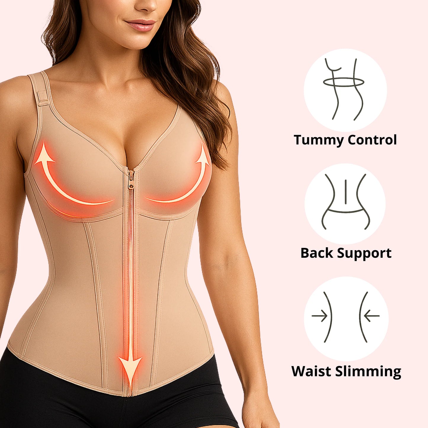 π₯ Last Day Sale β 49% OFF | Full Coverage Waist Trainer for Instant Slimming & Back Support
