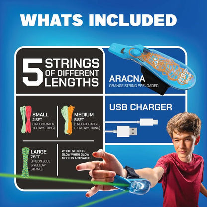 String Launching Webshooter that Glows-In-the-Dark
