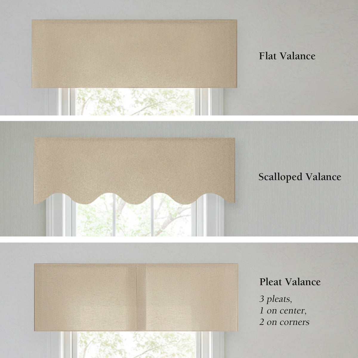 Monica Seasonal Floral Pattern Valances