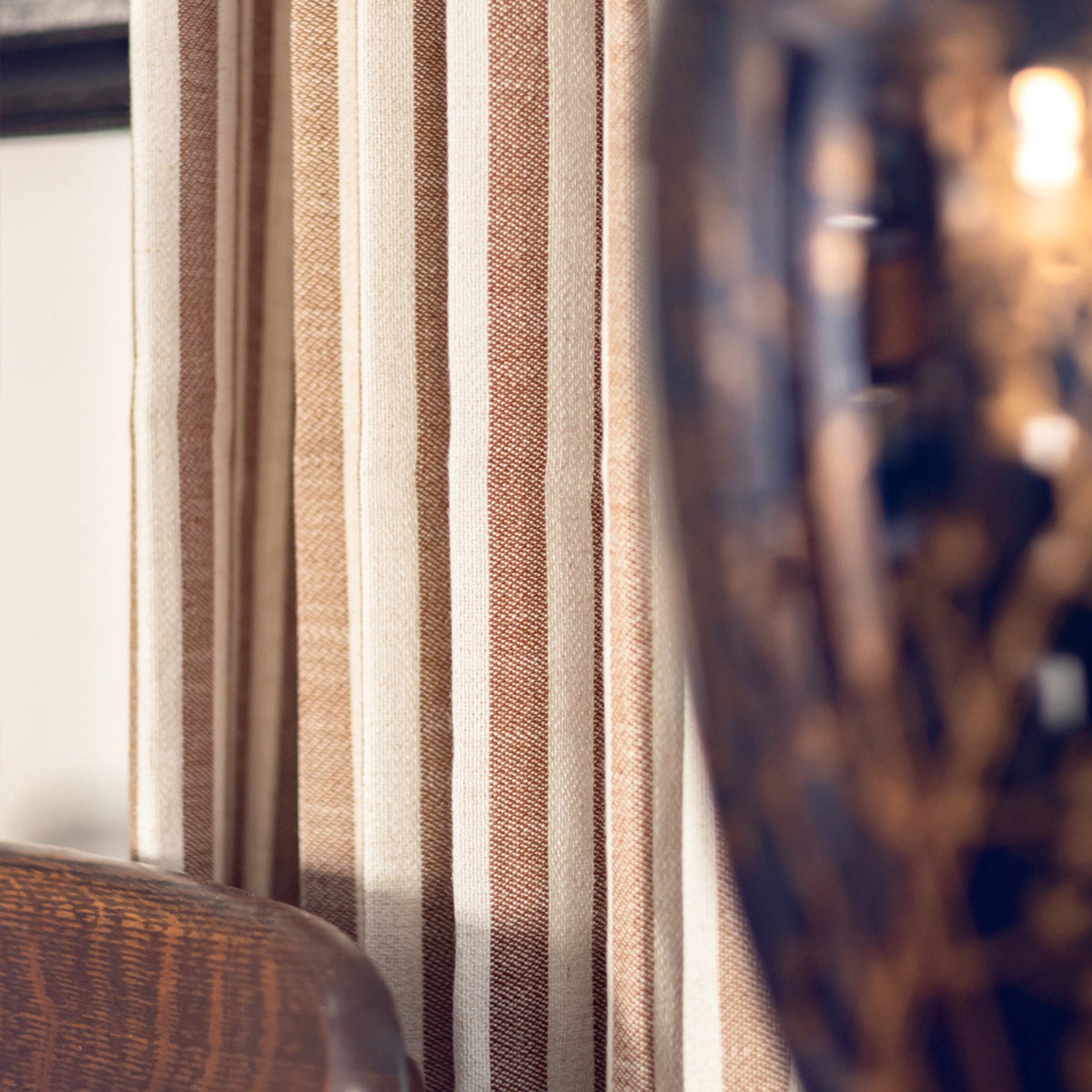 Alfred Stripe Linen Custom Curtains