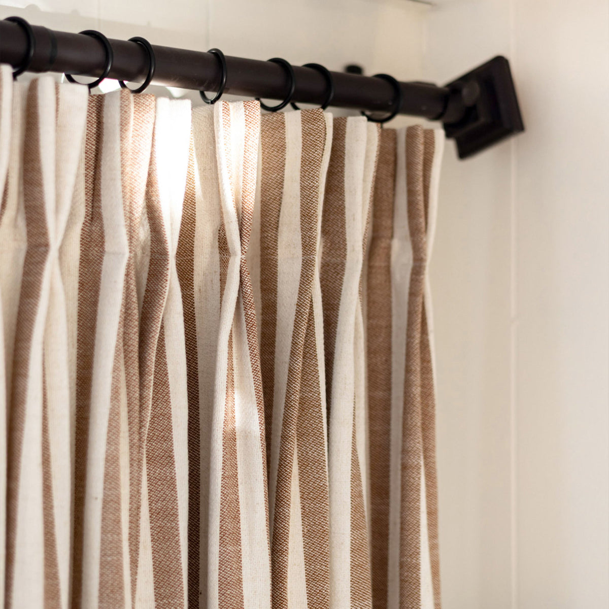 Alfred Stripe Linen Custom Curtains