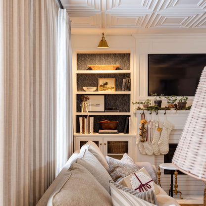 Alfred Stripe Linen Custom Curtains