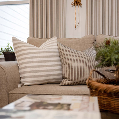 Alfred Stripe Linen Custom Curtains