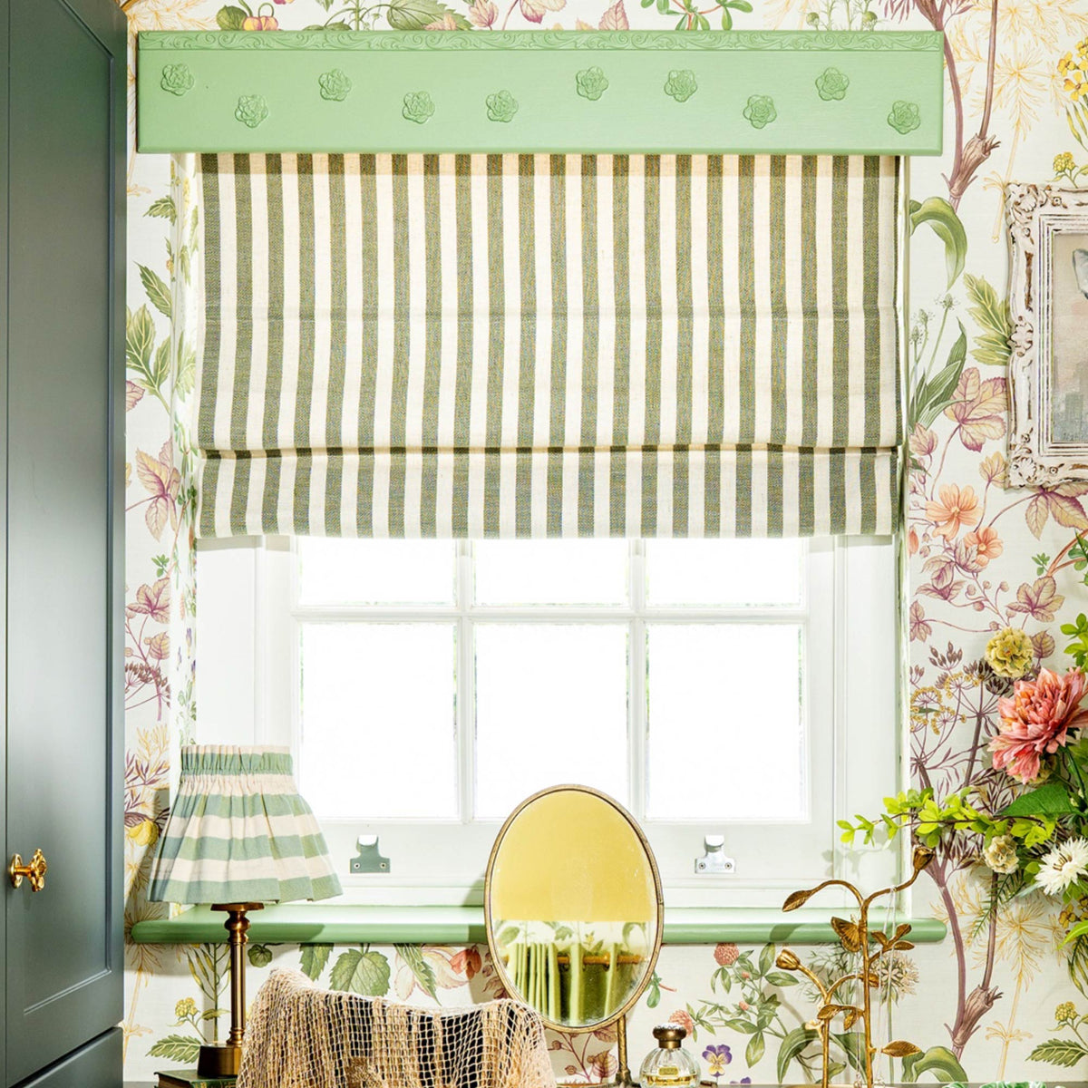 Alfred Stripe Custom Roman Shades