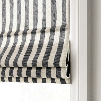 Alfred Stripe Custom Roman Shades