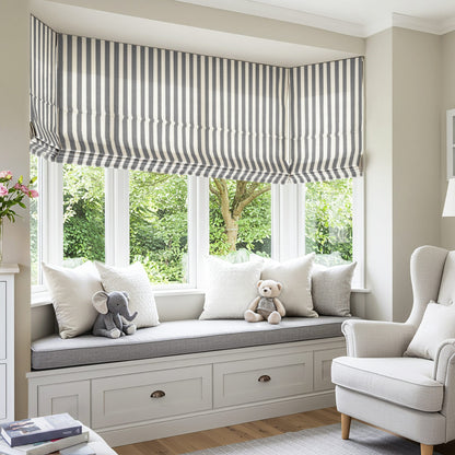 Alfred Stripe Custom Roman Shades