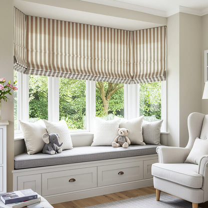 Alfred Stripe Custom Roman Shades