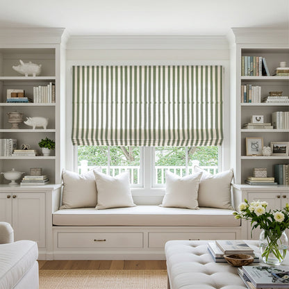 Alfred Stripe Custom Roman Shades
