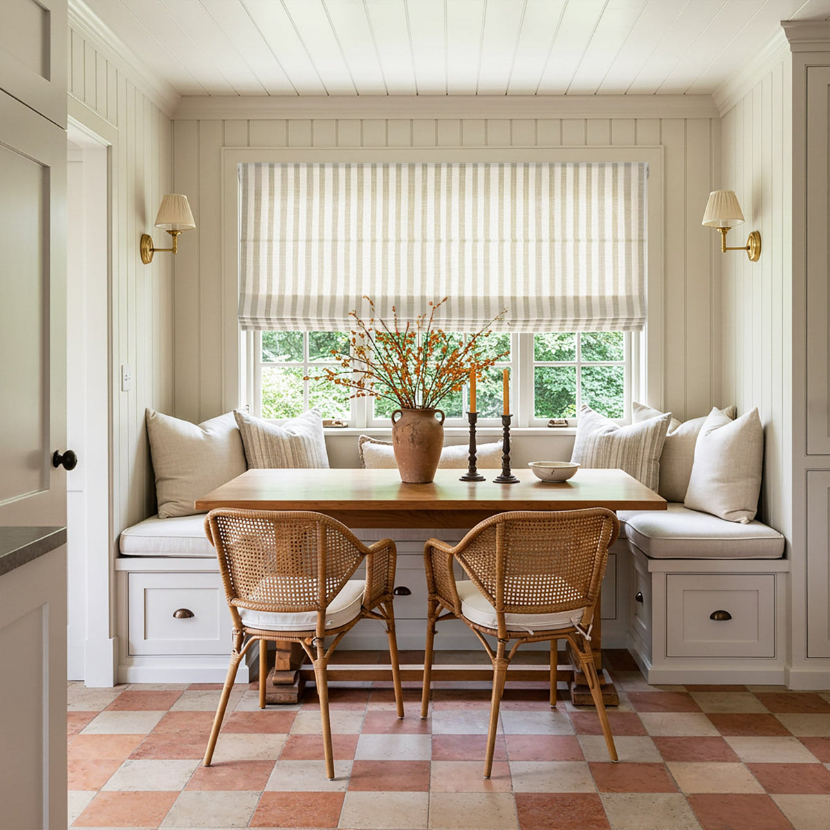 Alfred Stripe Custom Roman Shades