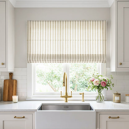 Alfred Stripe Custom Roman Shades