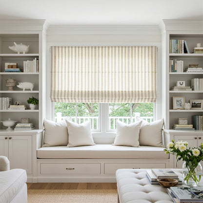 Alfred Stripe Custom Roman Shades