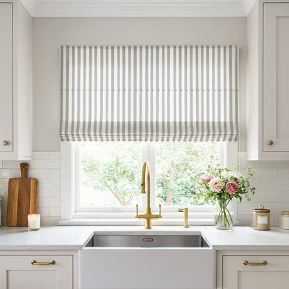 Alfred Stripe Custom Roman Shades