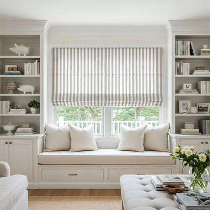 Alfred Stripe Custom Roman Shades
