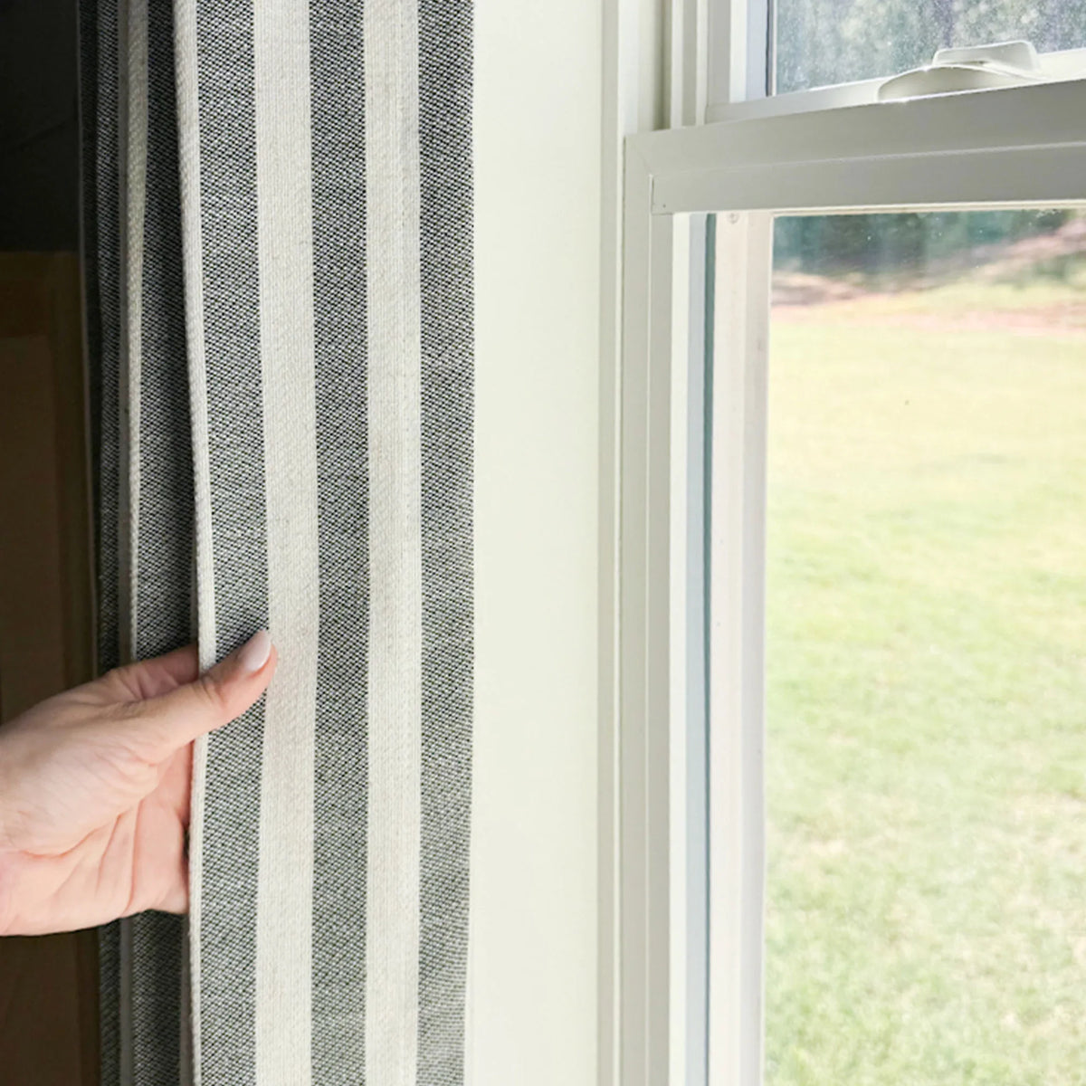 Alfred Stripe Linen Custom Curtains