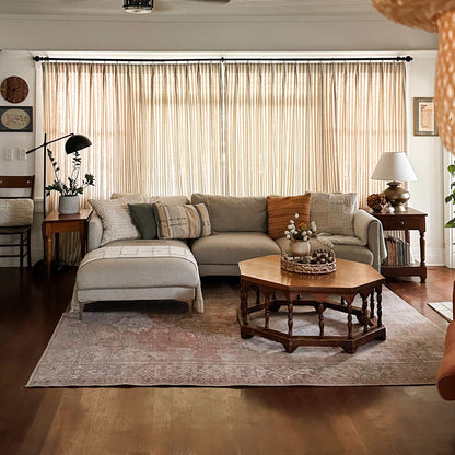 Alfred Stripe Linen Custom Curtains