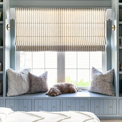 Alfred Stripe Custom Roman Shades