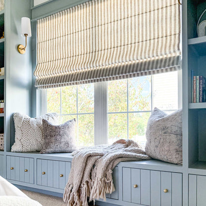 Alfred Stripe Custom Roman Shades