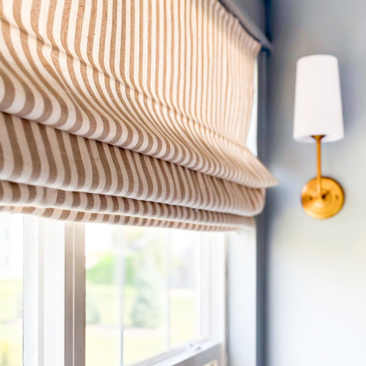 Alfred Stripe Custom Roman Shades