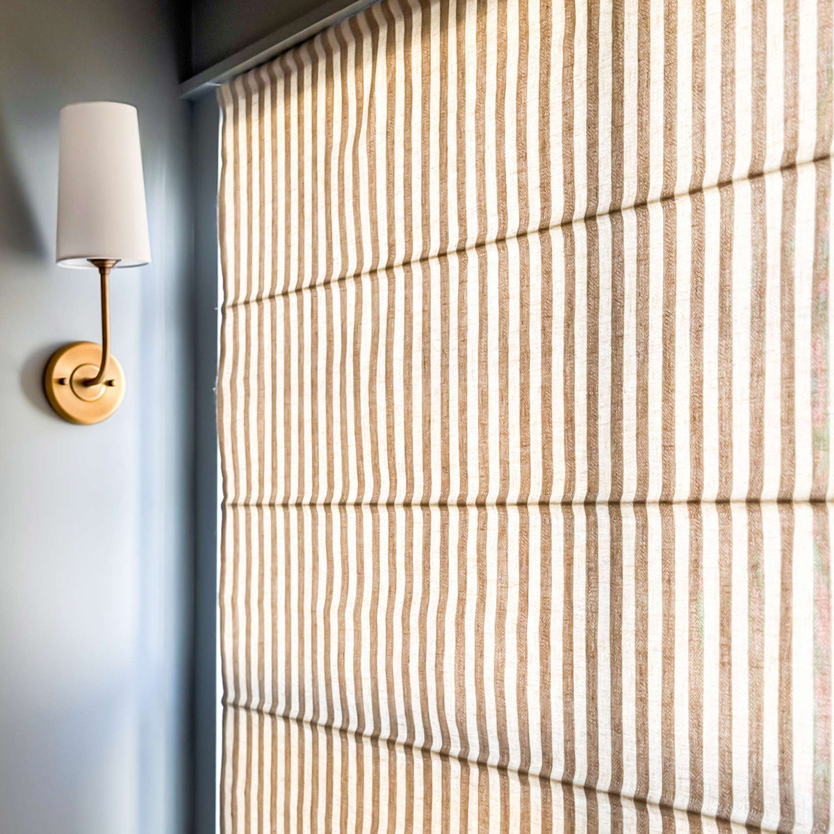 Alfred Stripe Custom Roman Shades