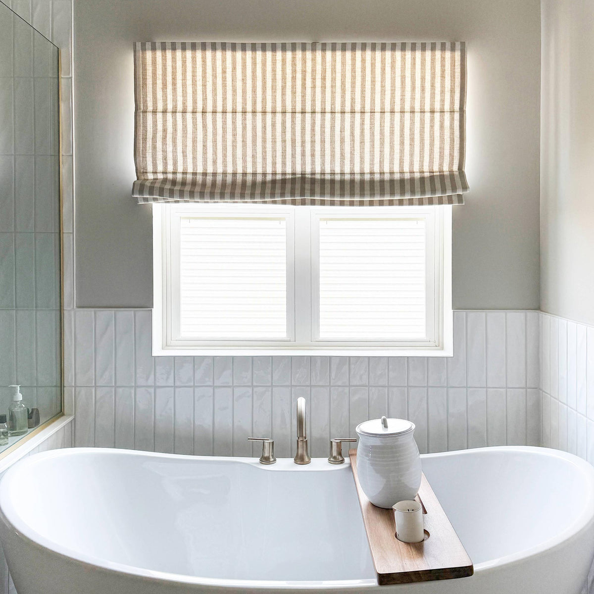 Alfred Stripe Custom Roman Shades