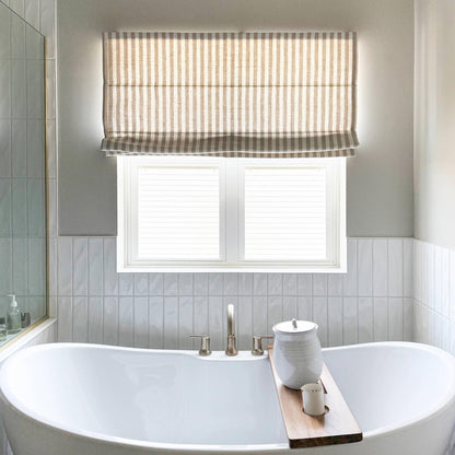Alfred Stripe Custom Roman Shades
