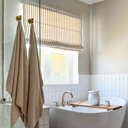 Alfred Stripe Custom Roman Shades