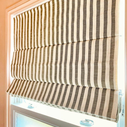 Alfred Stripe Custom Roman Shades