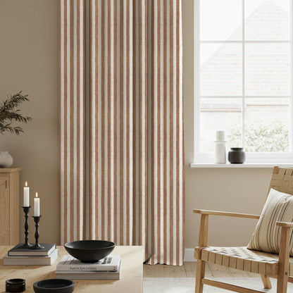 Alfred Stripe Linen Custom Curtains