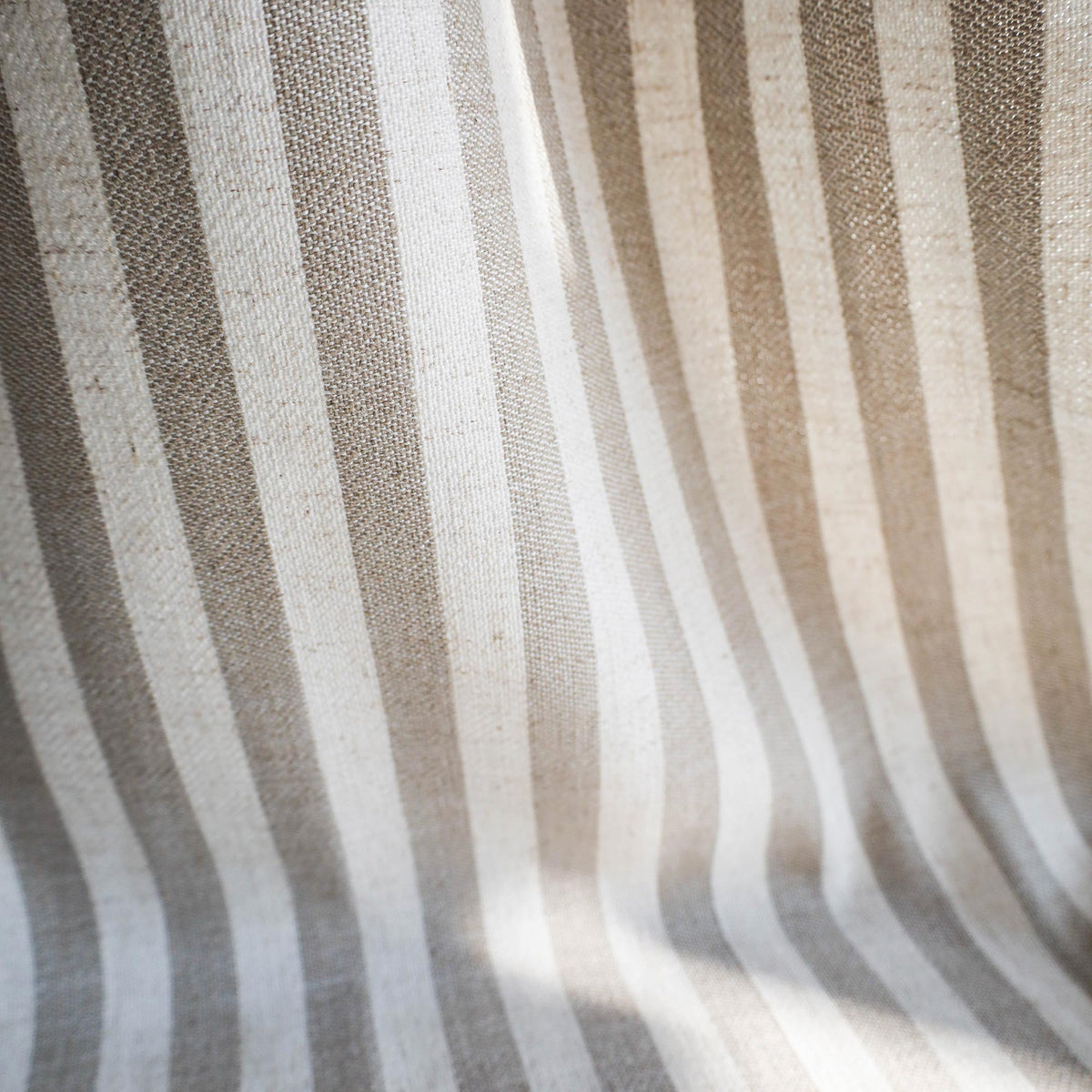 Alfred Stripe Linen Custom Curtains