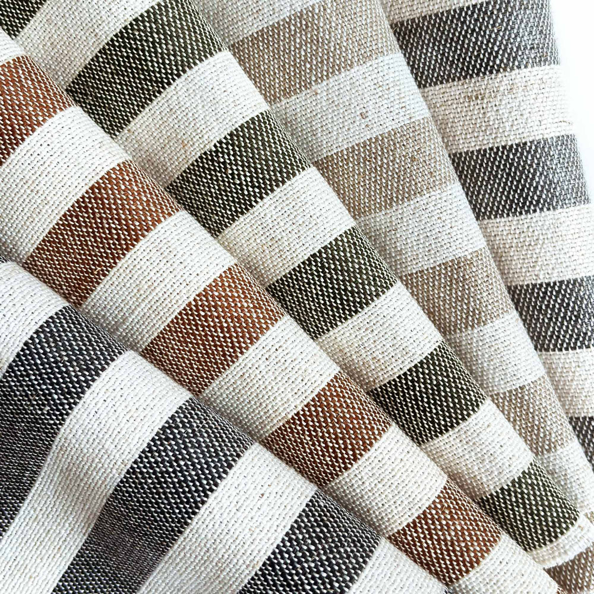 Alfred Stripe Linen Custom Curtains