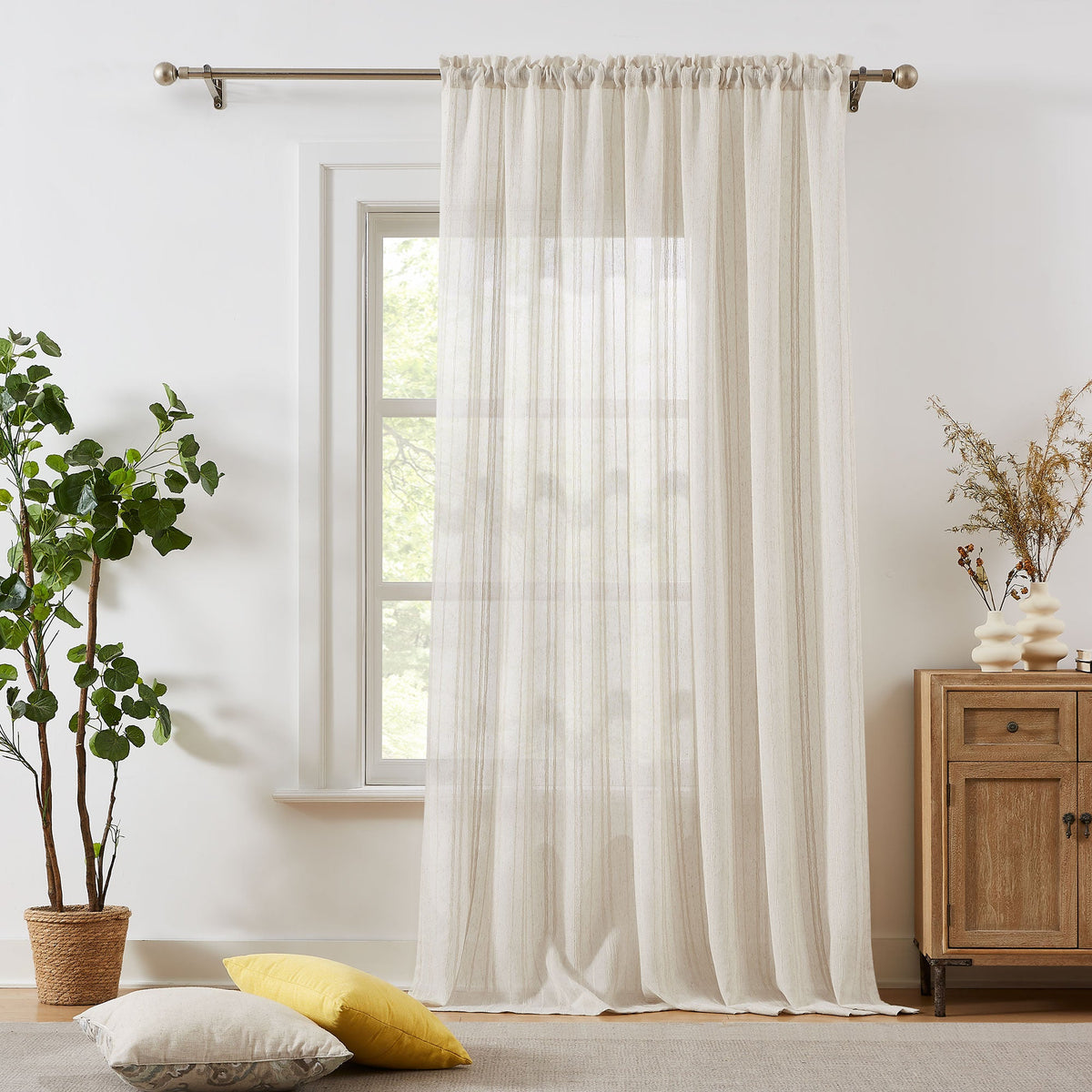 Amber Stripe Pattern Curtains
