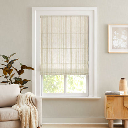 Amber Stripe Pattern Roman Shades