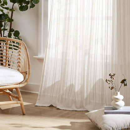 Amber Stripe Pattern Curtains