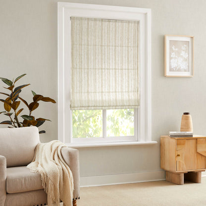 Amber Stripe Pattern Roman Shades