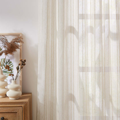 Amber Stripe Pattern Curtains