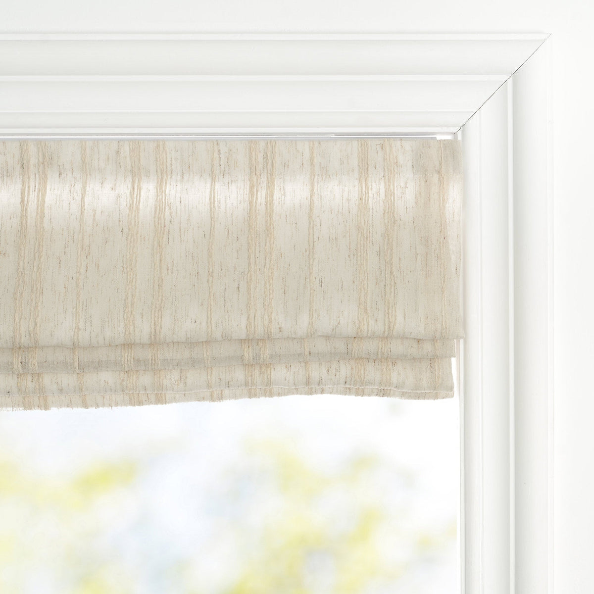 Amber Stripe Pattern Roman Shades