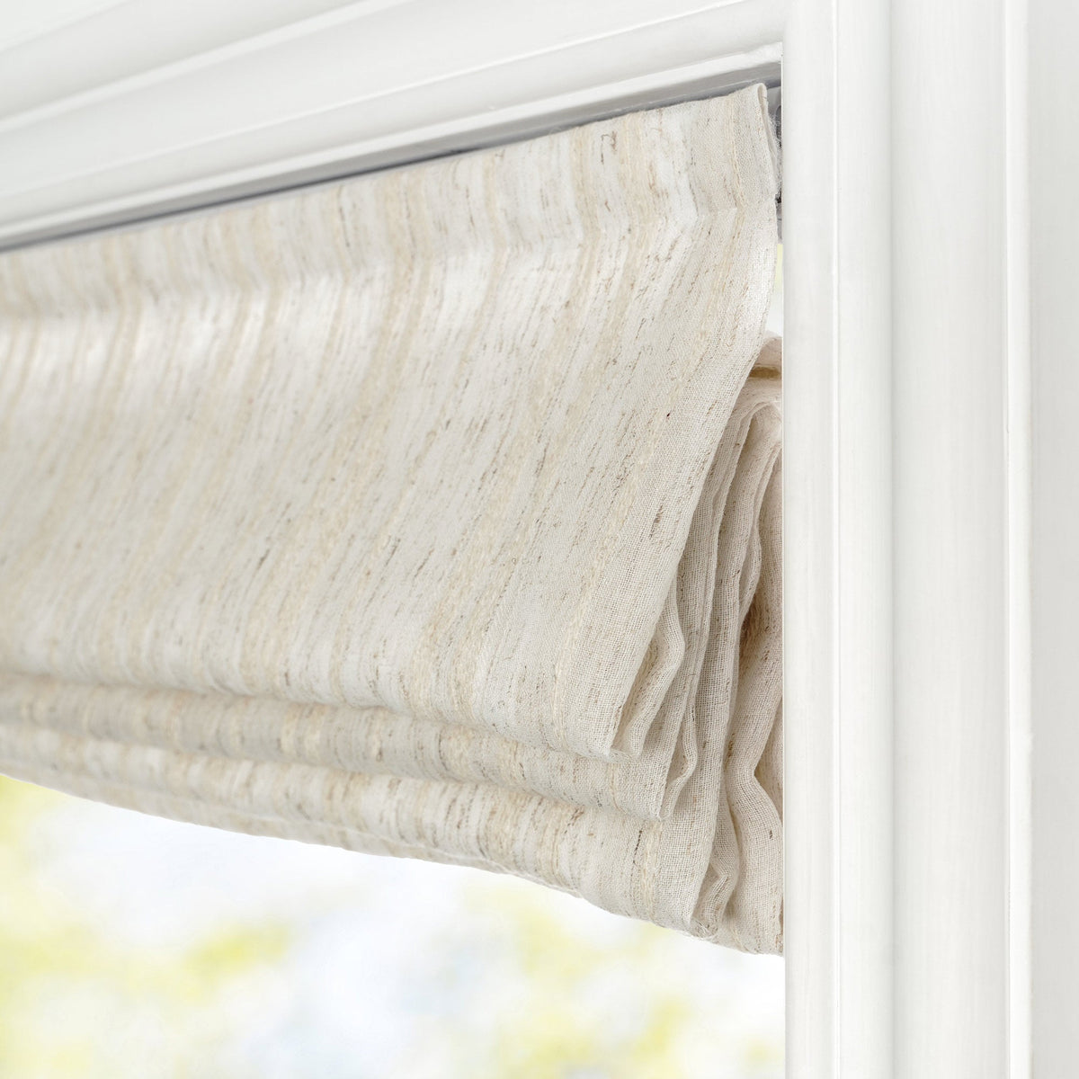 Amber Stripe Pattern Roman Shades