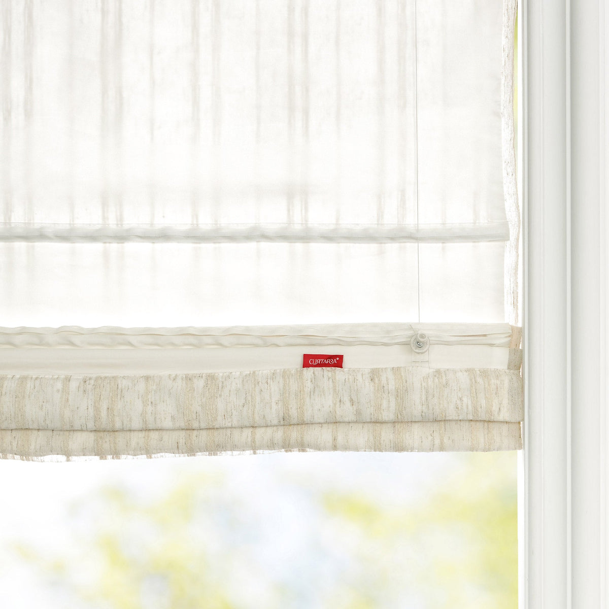 Amber Stripe Pattern Roman Shades