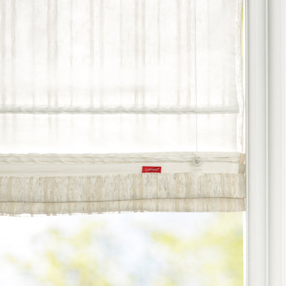 Amber Stripe Pattern Roman Shades