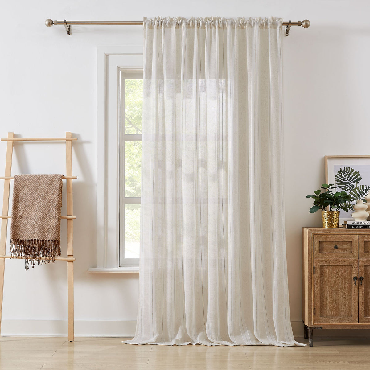 Amber Stripe Pattern Curtains