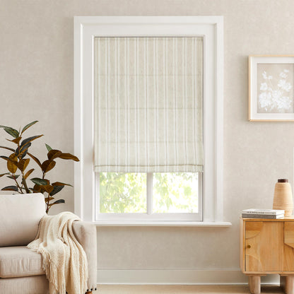 Amber Stripe Pattern Roman Shades