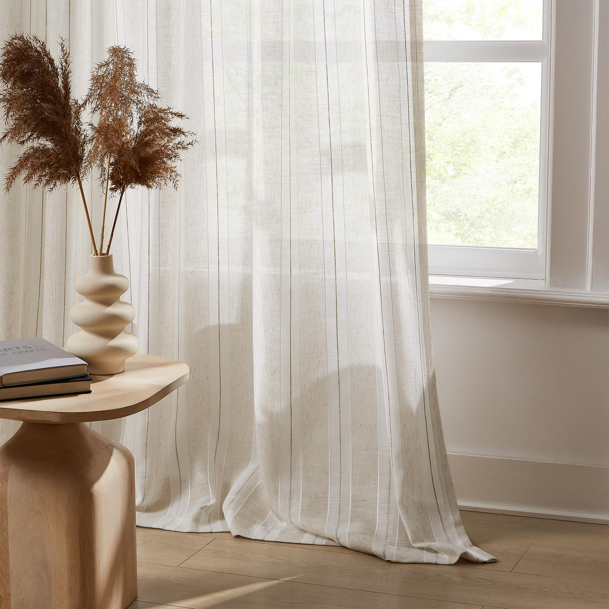 Amber Stripe Pattern Curtains