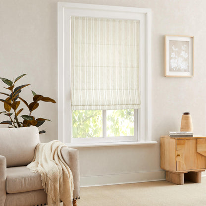 Amber Stripe Pattern Roman Shades