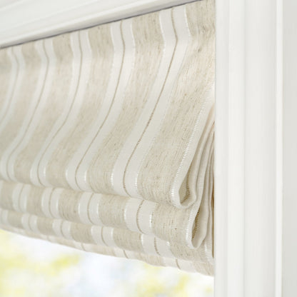 Amber Stripe Pattern Roman Shades