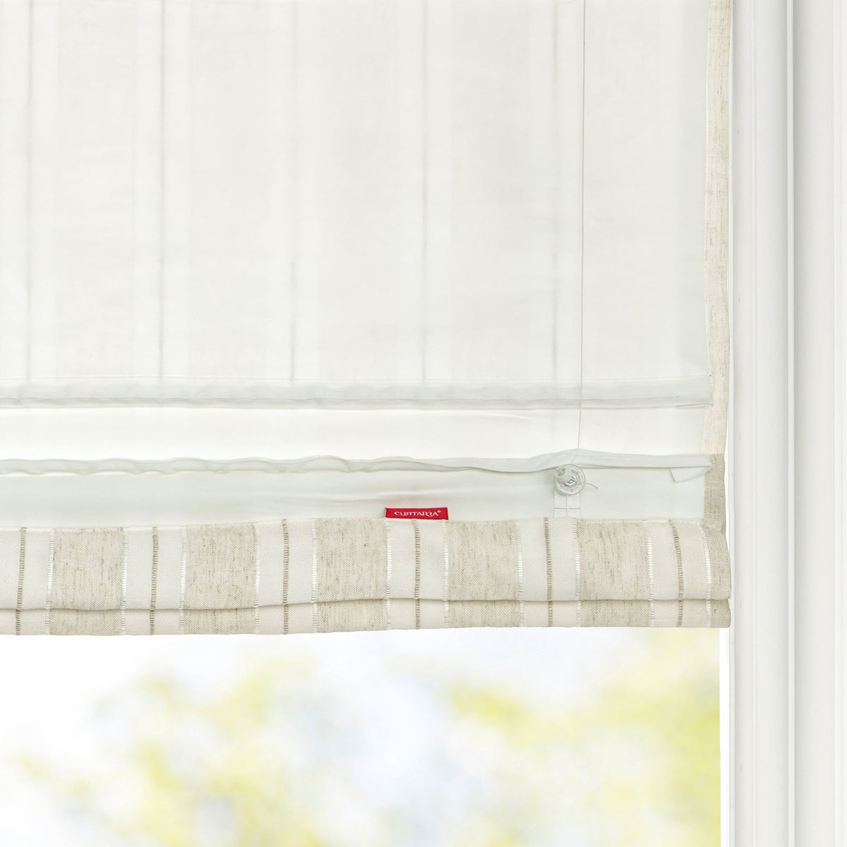 Amber Stripe Pattern Roman Shades