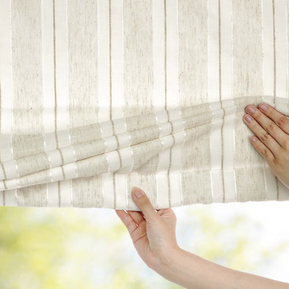 Amber Stripe Pattern Roman Shades
