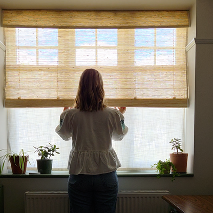 Aurora Kenaf Custom Woven Wood Shades