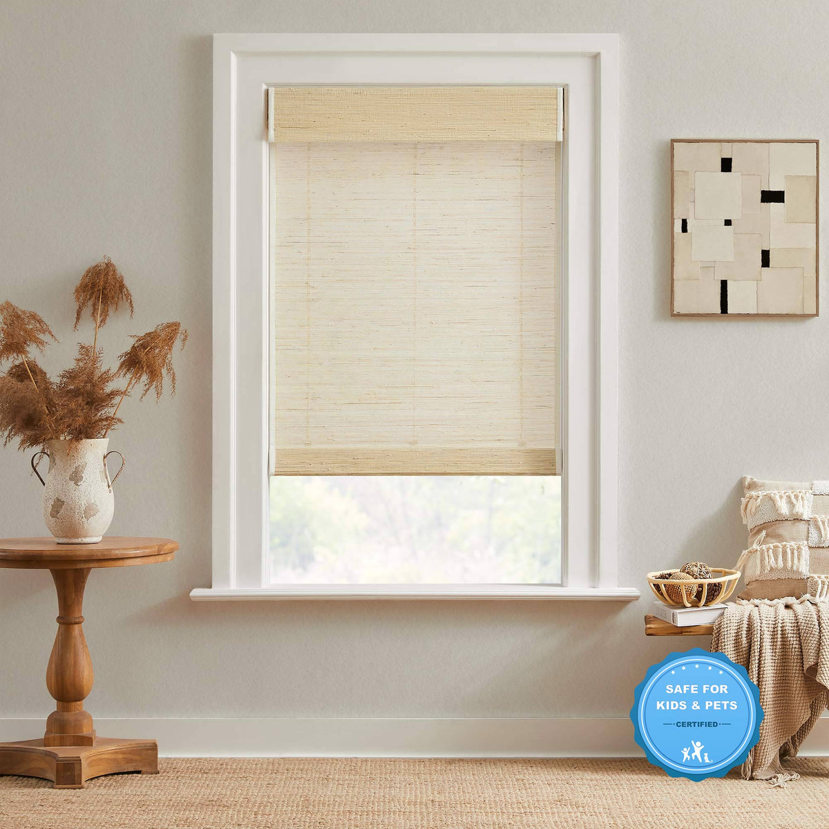 Aurora Kenaf Custom Woven Wood Shades