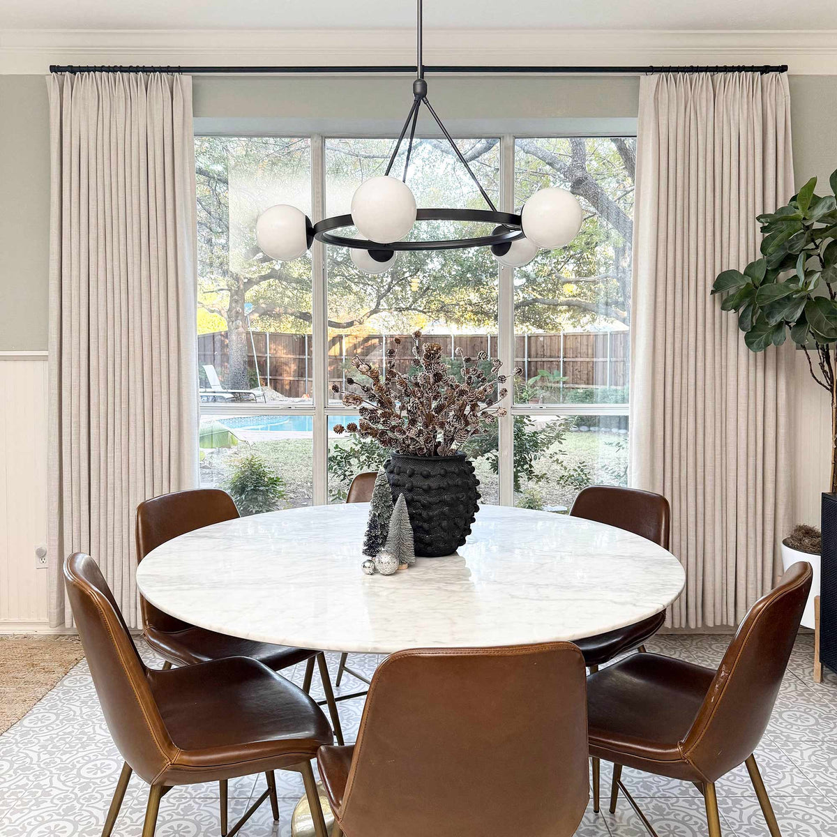 Blanche Cotton Blend Linen Look Curtains