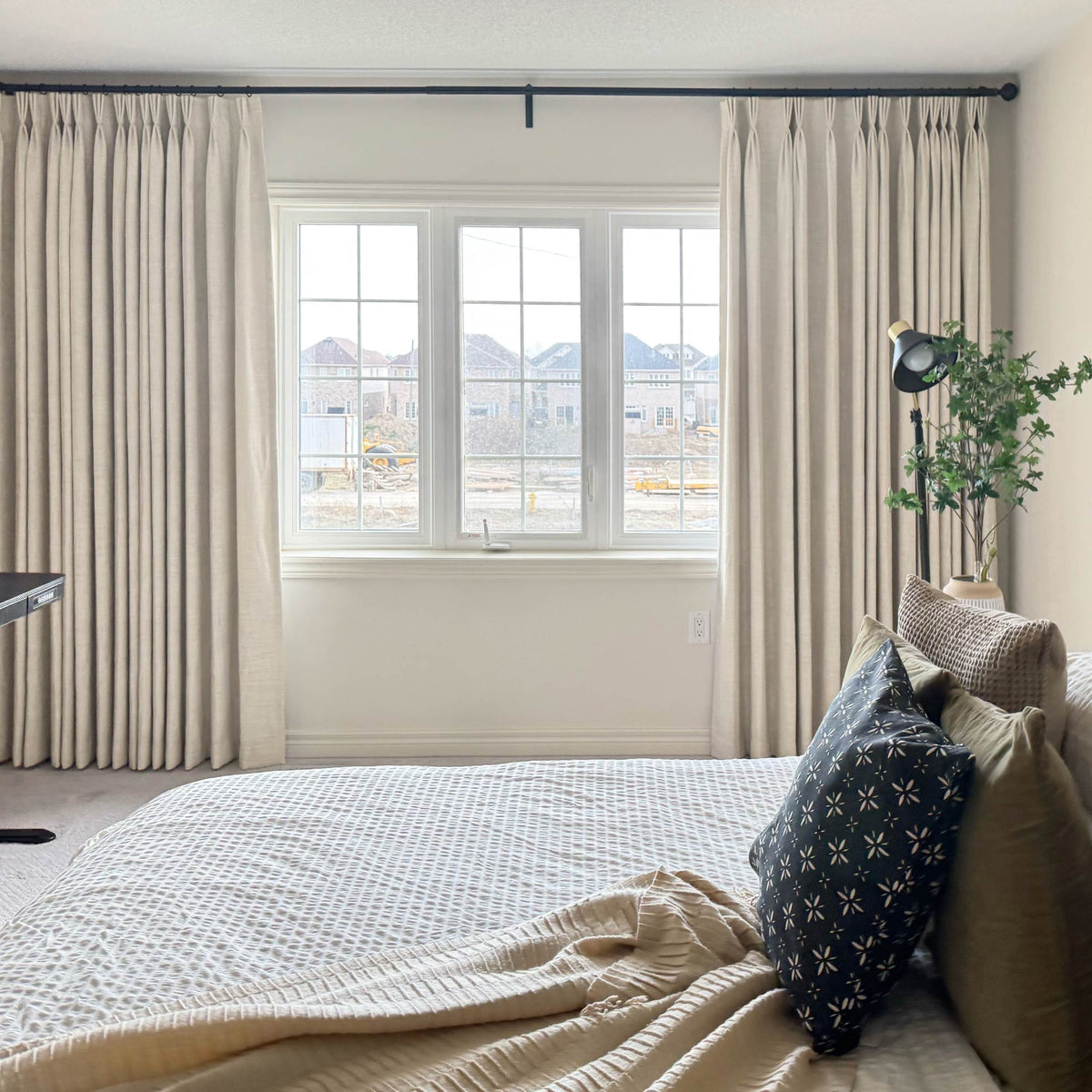 Blanche Cotton Blend Linen Look Curtains